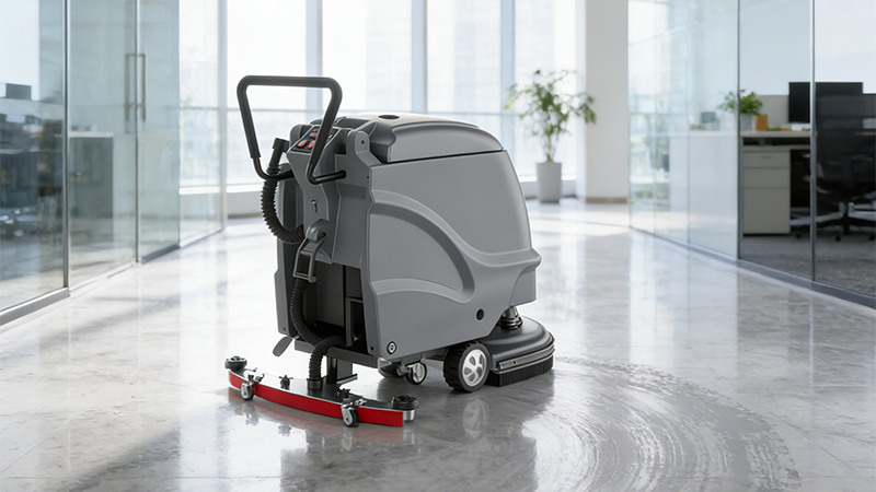 广东福宁易购超市引入扬子锂电洗地机,全面提升商场清洁效率