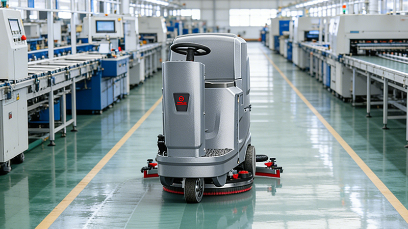 河南筑胜智能科技:数千平油漆地面清洁难题,扬子锂电洗地机高效破解