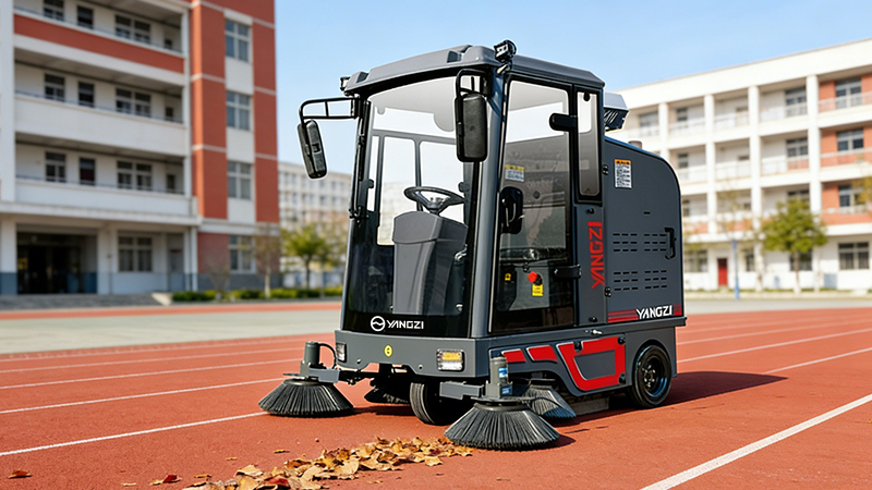 吉林省金誉地产引入扬子锂电扫地机,3万平车库清洁全面升级