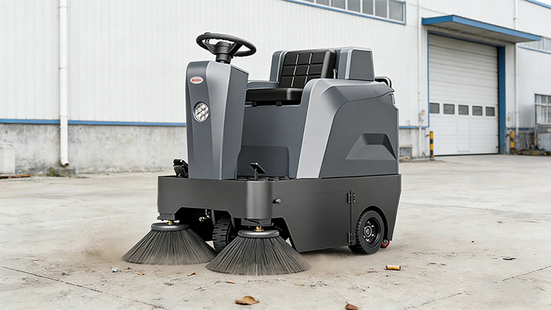 案例速览:陕西商洛山阳县国有粮食储备购销有限公司采购扬子YZ-S4驾驶式扫地机