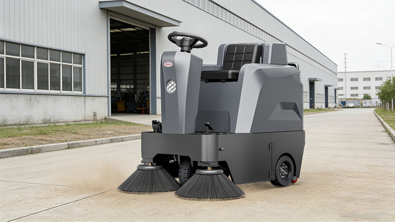 科技赋能厂区,湖北恒泰电线电缆有限公司引入扬子YZ-S4驾驶式扫地机